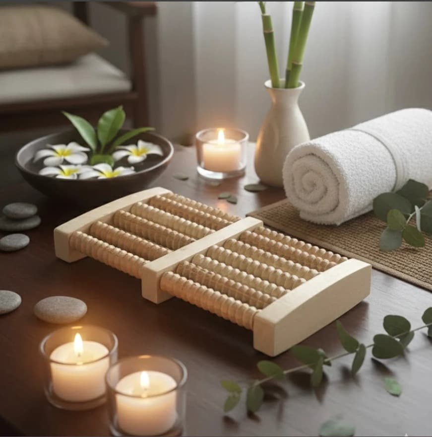Genz Hub - Wooden Feet Massager