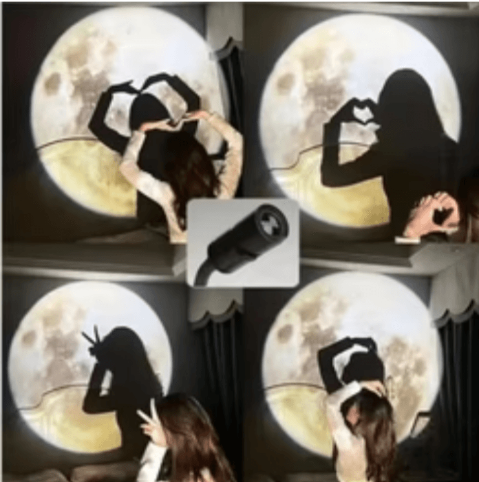 Galaxy Planet Projector Night Light with Sliding Projection Films